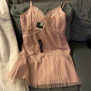 Topshop Pink ruffled dress size 10